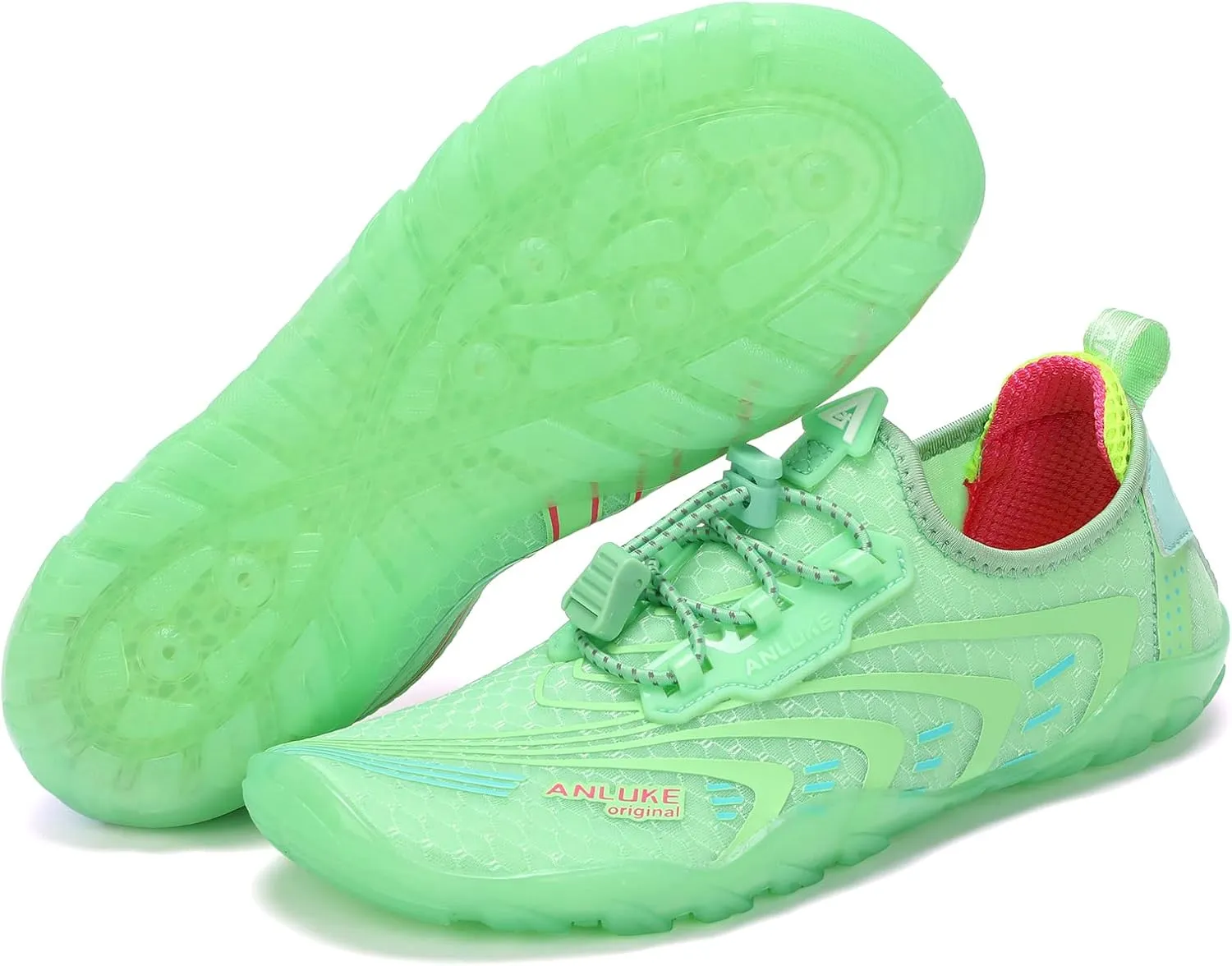 ANLUKE Mens Womens Water Shoes Swim Shoes Aqua Shoes Barefoot Quick-Dry Beach Surf Water Sports Shoes
