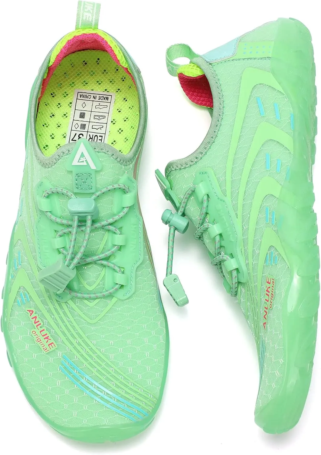 ANLUKE Mens Womens Water Shoes Swim Shoes Aqua Shoes Barefoot Quick-Dry Beach Surf Water Sports Shoes