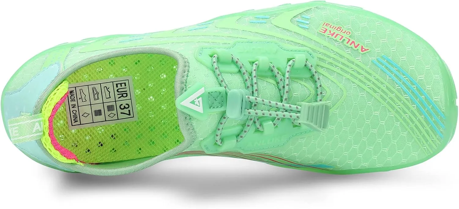 ANLUKE Mens Womens Water Shoes Swim Shoes Aqua Shoes Barefoot Quick-Dry Beach Surf Water Sports Shoes