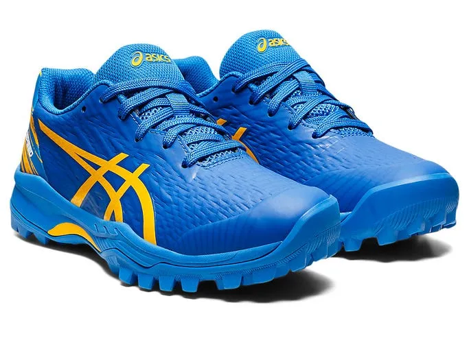 Asics Kids Field Speed GS Turf and Hockey Shoe - Electric Blue/Sunflower