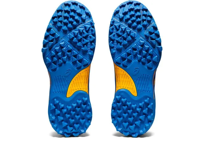 Asics Kids Field Speed GS Turf and Hockey Shoe - Electric Blue/Sunflower