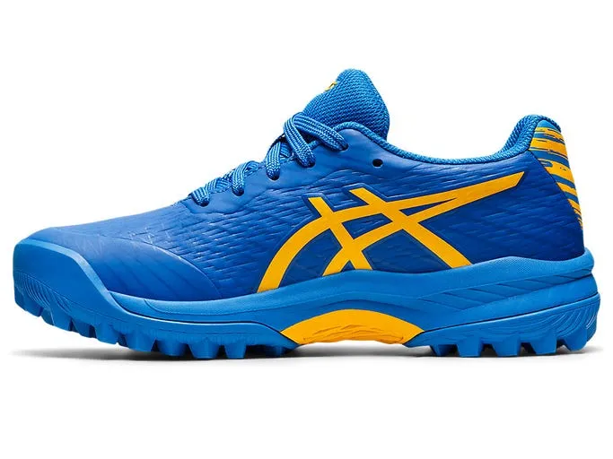 Asics Kids Field Speed GS Turf and Hockey Shoe - Electric Blue/Sunflower