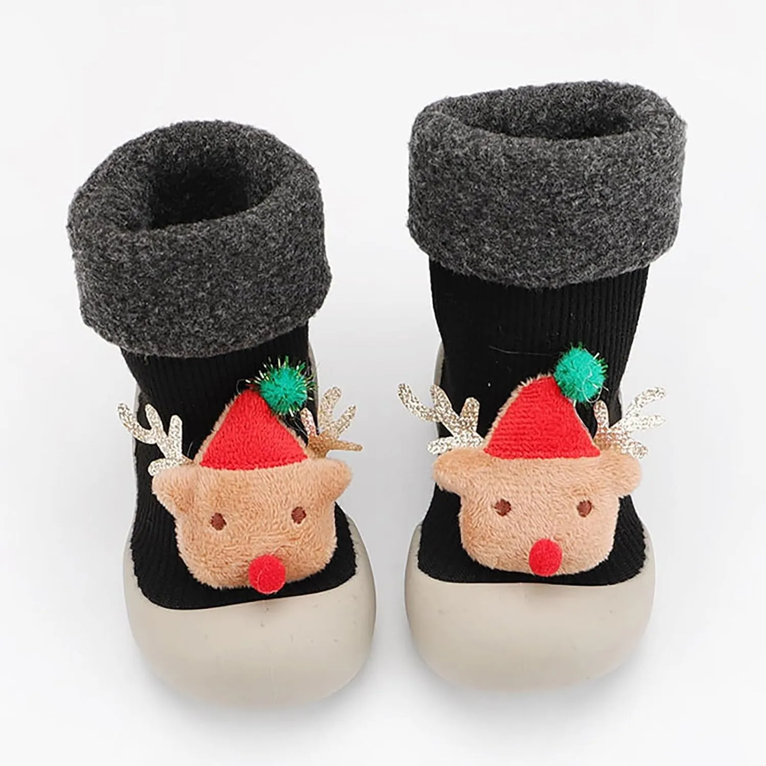 Baby First Walking Shoes Slip-On Slippers Newborn Floor Slipper Breathable Cotton Mesh Socks Shoes Crib Shoes