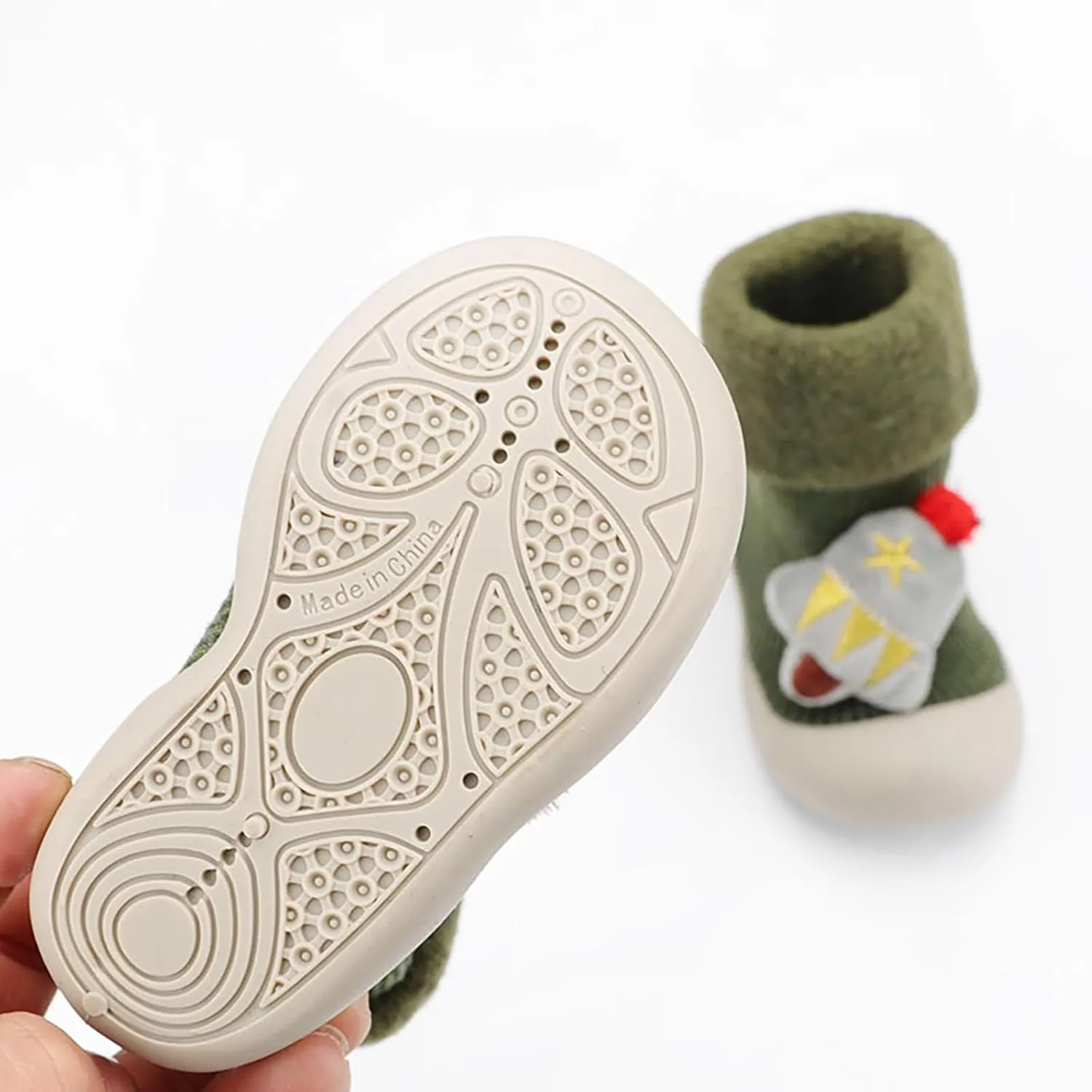 Baby First Walking Shoes Slip-On Slippers Newborn Floor Slipper Breathable Cotton Mesh Socks Shoes Crib Shoes