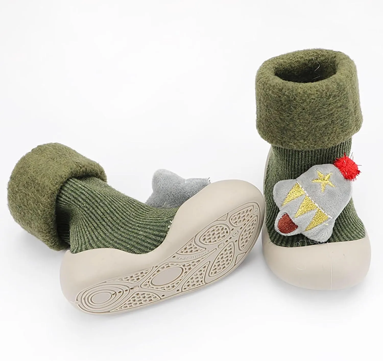 Baby First Walking Shoes Slip-On Slippers Newborn Floor Slipper Breathable Cotton Mesh Socks Shoes Crib Shoes
