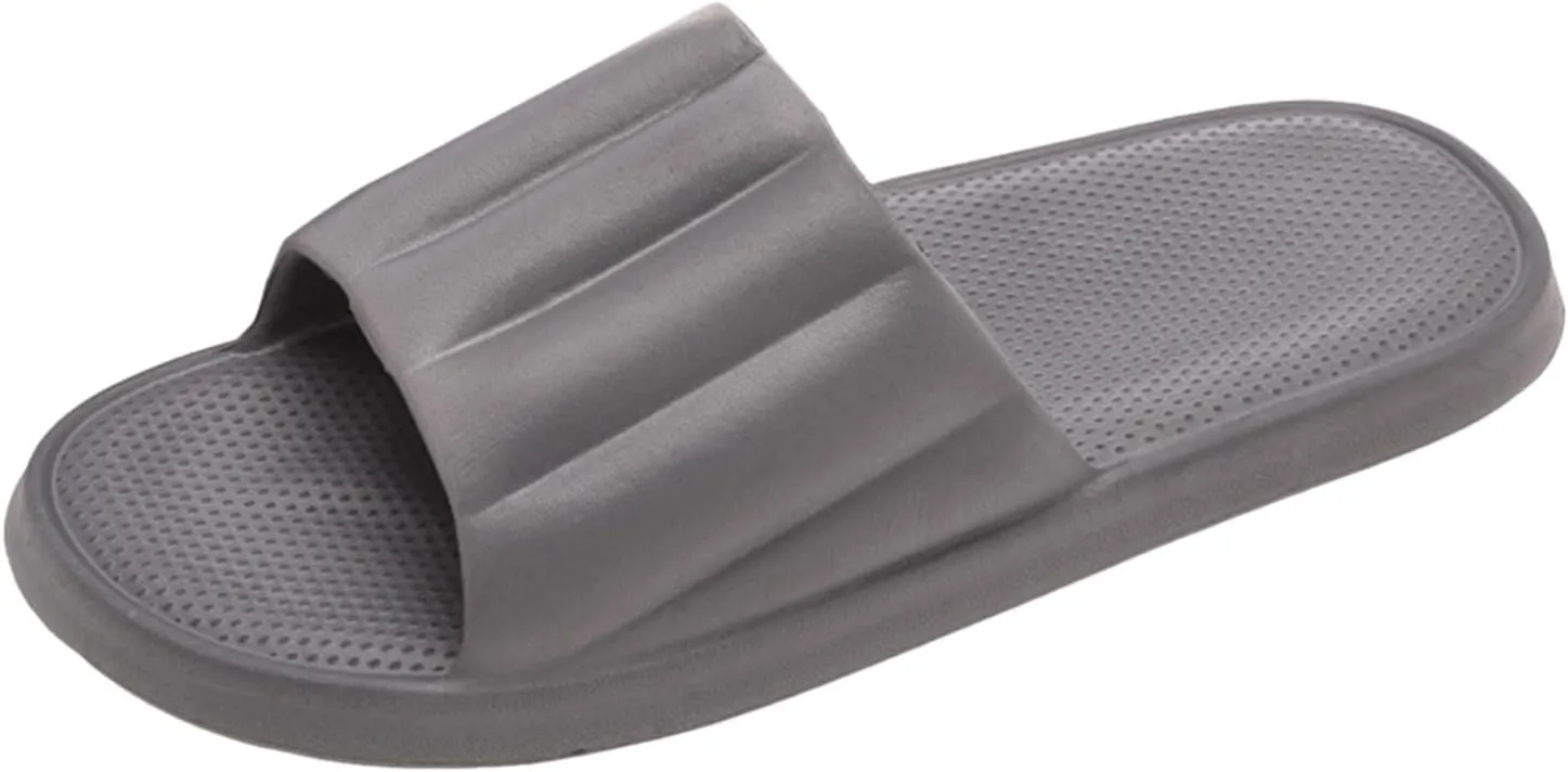 Bath Slippers Women and Men Indoor Slipper Mens Pillow Slippers Cloud Slides Shower Slides Comfortable Soft Sole