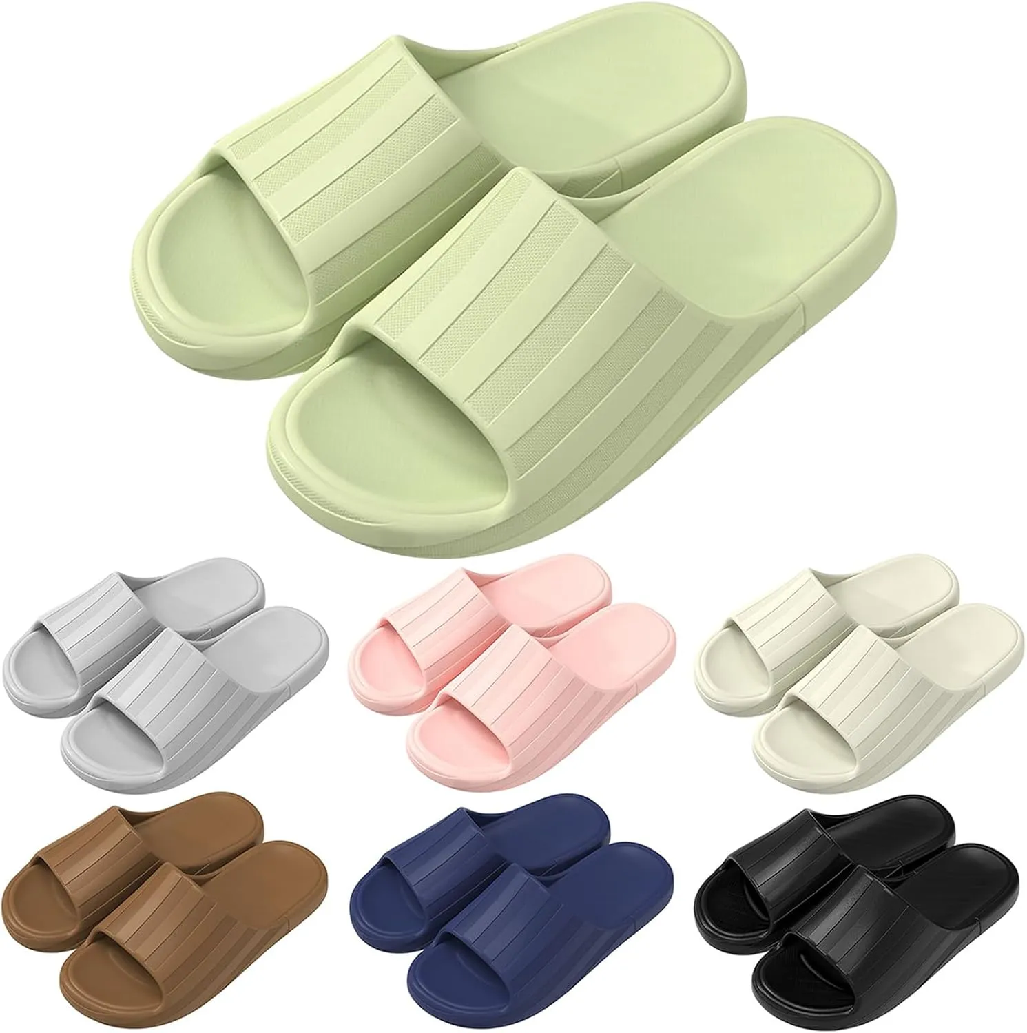 Bathroom Slippers Men Slides for Women Mens Slippers Shower Shoes Women Indoor Outdoor Non Slip Lightweight
