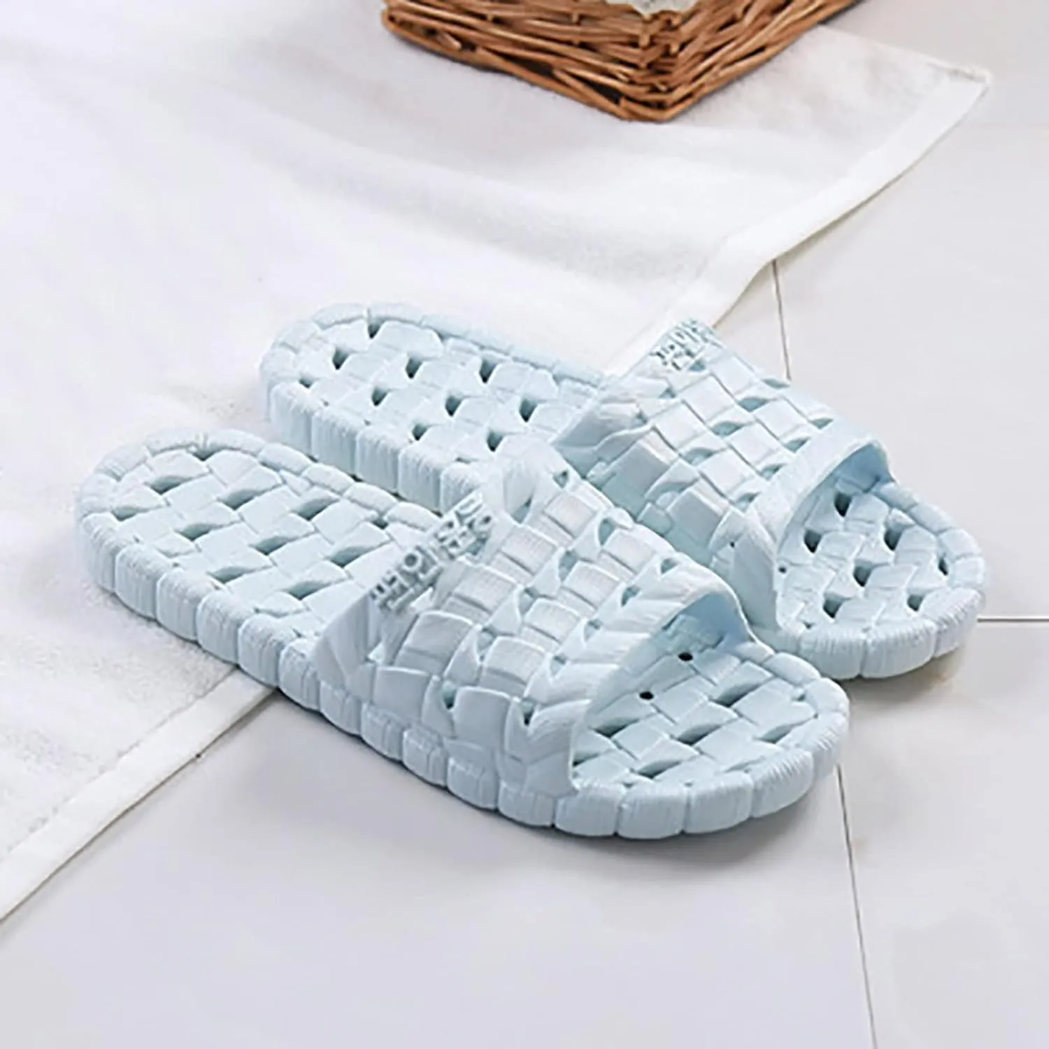 Bathroom Slippers Men Slides for Women Mens Slippers Womens Slides Lightweight Beach Bathroom