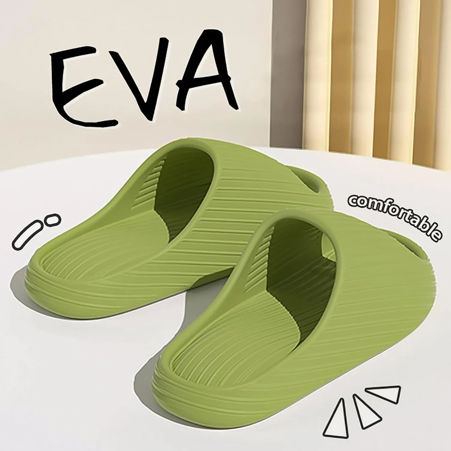 Bathroom Slippers Men's Athletic Outdoor Sandals Slides Non Slip Quick Drying Bathroom Slippers for Women Men