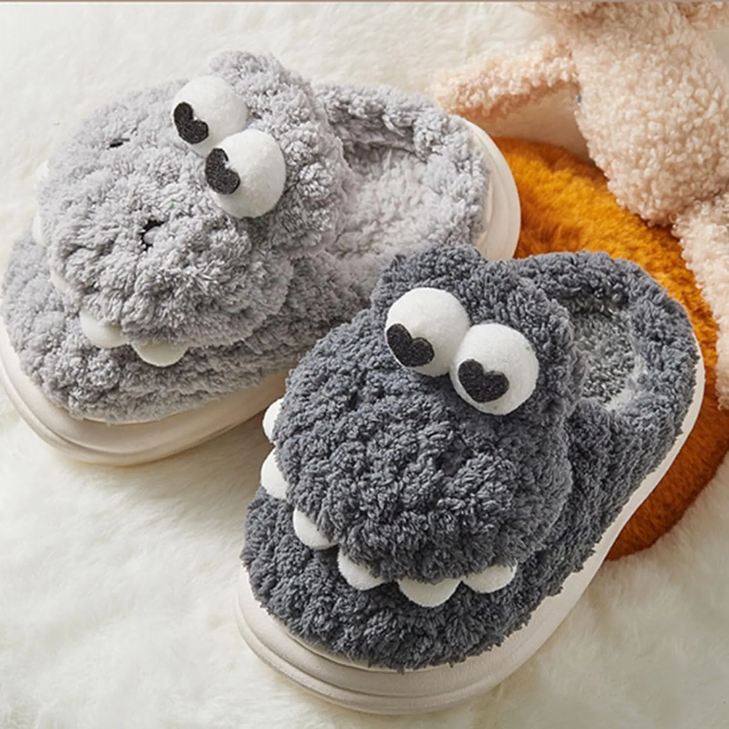 Bedroom Slippers for Kids Cotton Slippers Girls Boys Slippers Memory Foam Comfy House Slippers Winter Indoor Slipper