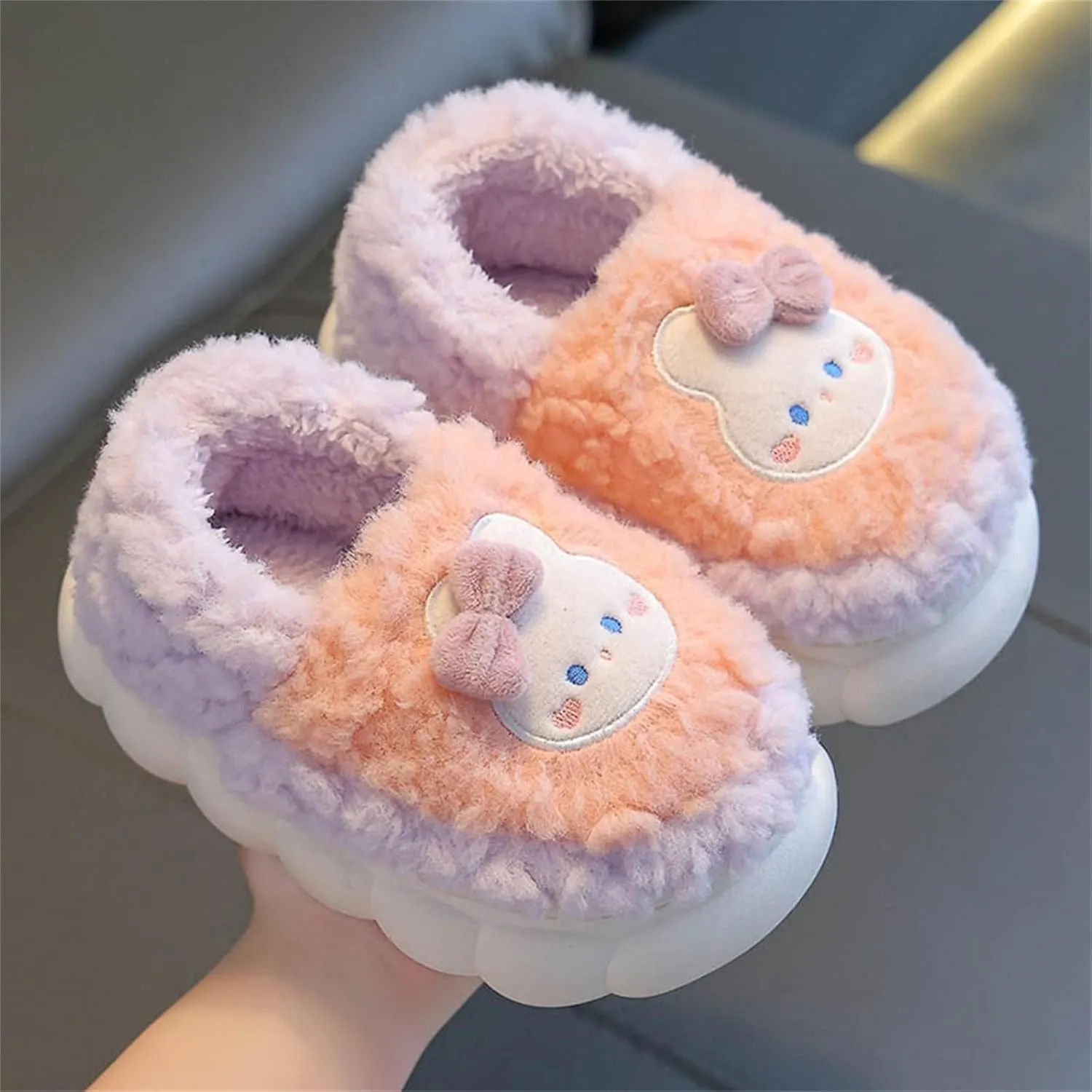 Big Girl Slippers Toddler Children Baby Kids Girls Boys Cute Slippers Warm Indoors Shoes Sandals Girl Size 11
