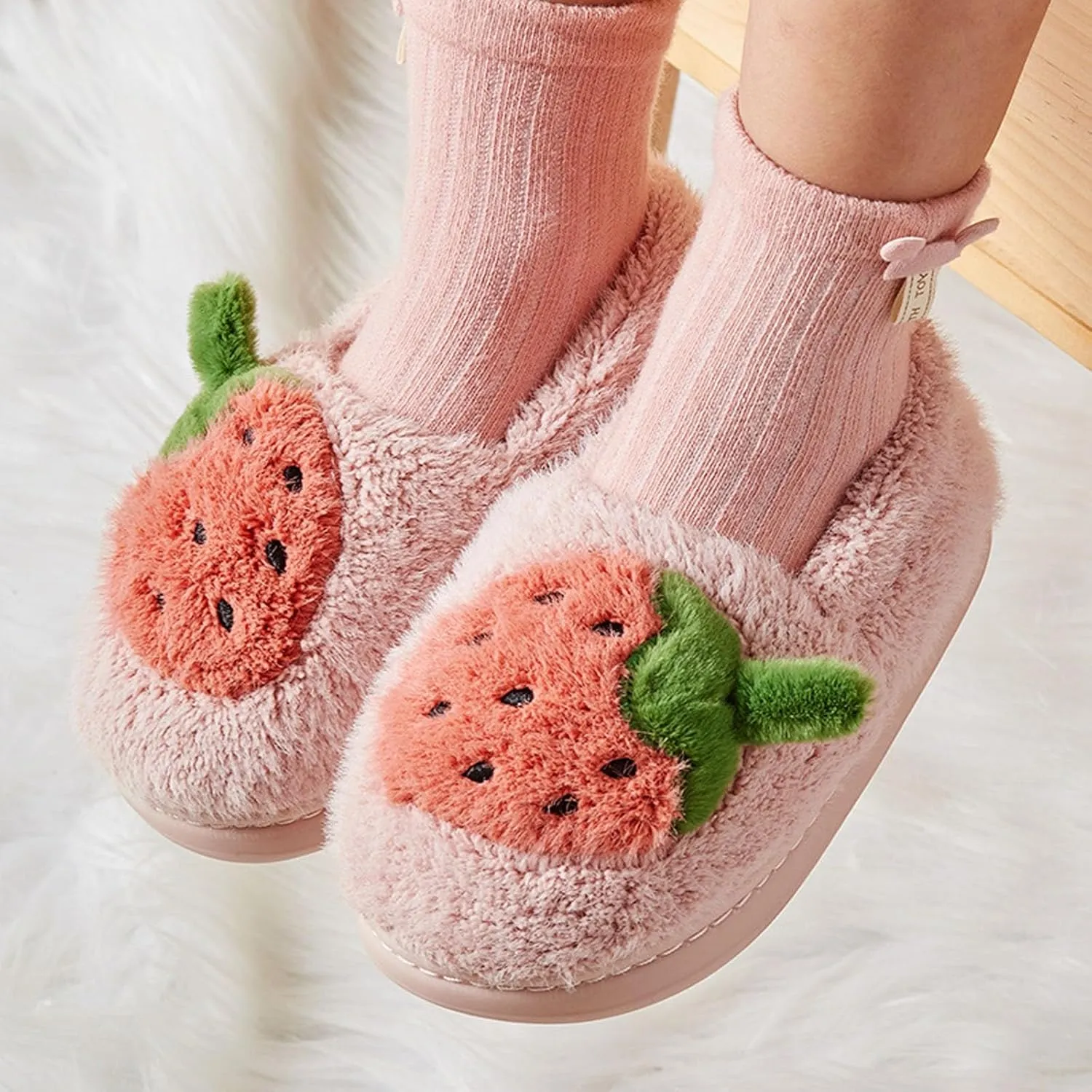 Big Slipper Bedroom Slippers For Kids Cotton Slippers Girls Boys Slippers Memory Foam Comfy House Sandals Baby Girl
