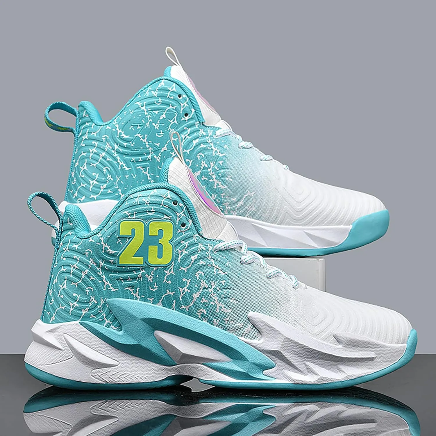 Boys Basketball Shoes Breathable Indoor Athletic Shoes Youth Outdoor Fashion Sneakers Comfortable Basketball Shoes for Girls