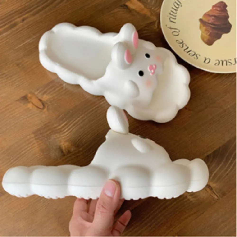 Bunny Slippers Bathroom Slippers Girl Summer Cartoon Cute Rabbit Home Non-slip Slippers