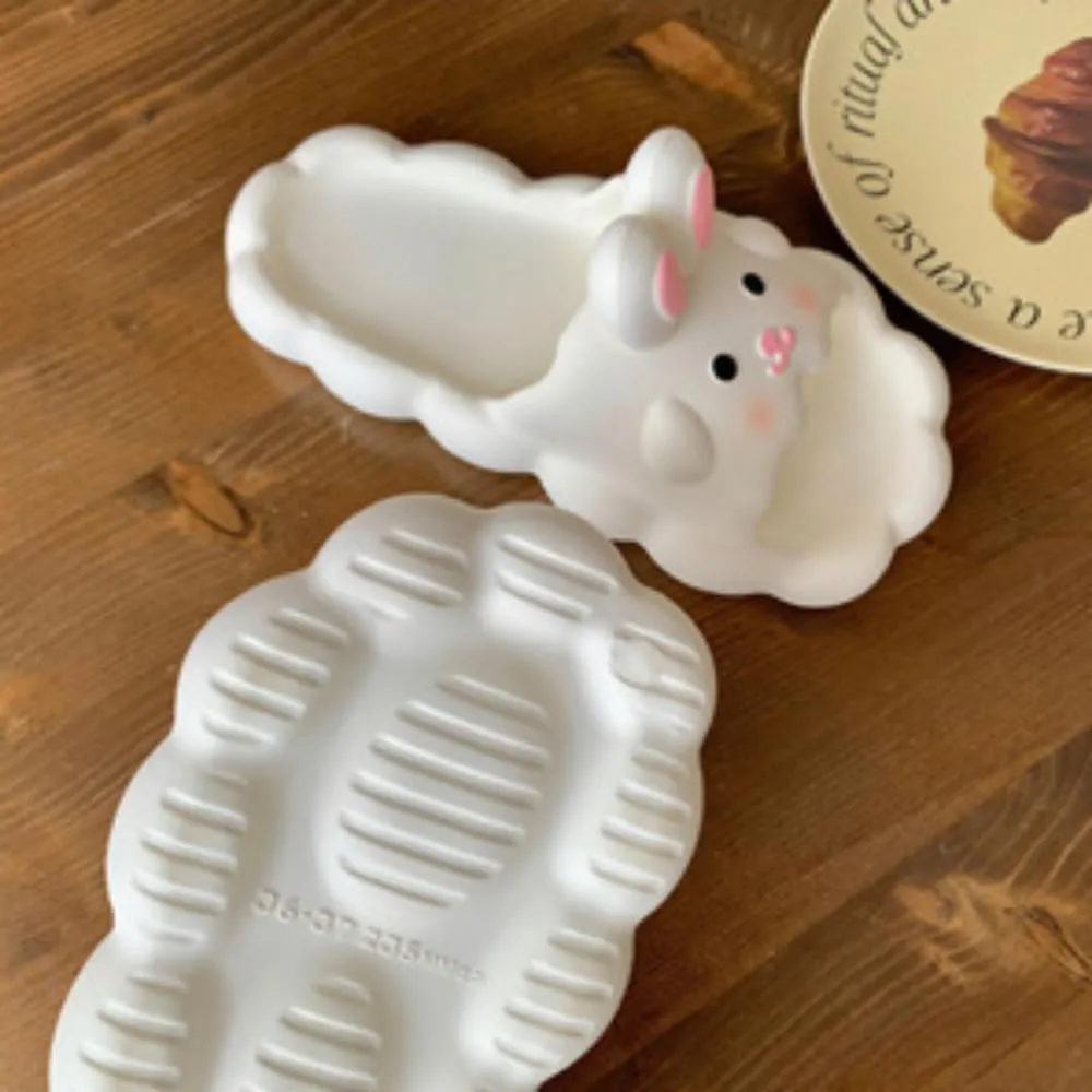 Bunny Slippers Bathroom Slippers Girl Summer Cartoon Cute Rabbit Home Non-slip Slippers