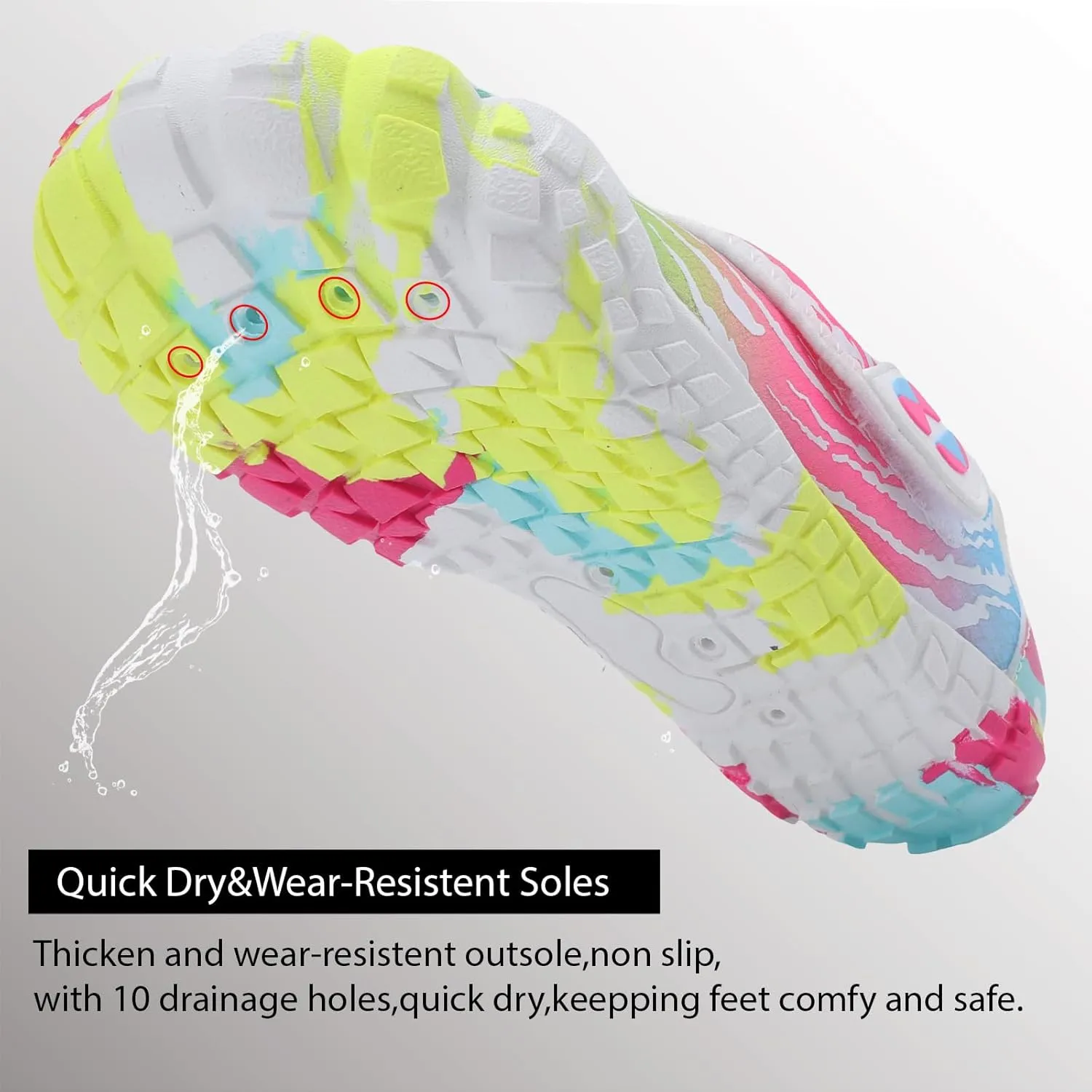 Centipede Demon Kids Water Shoes Girls Boys Quick Dry Aqua Shoes Barefoot Water Sneakers for Beach Swim Pool Boats Outdoor Water Sports Little/Big Kid