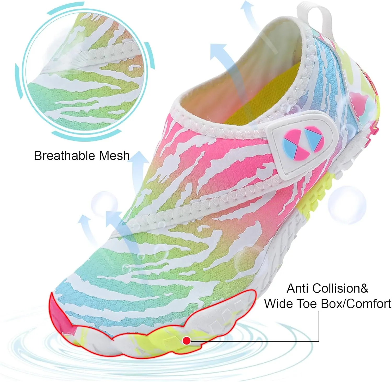 Centipede Demon Kids Water Shoes Girls Boys Quick Dry Aqua Shoes Barefoot Water Sneakers for Beach Swim Pool Boats Outdoor Water Sports Little/Big Kid