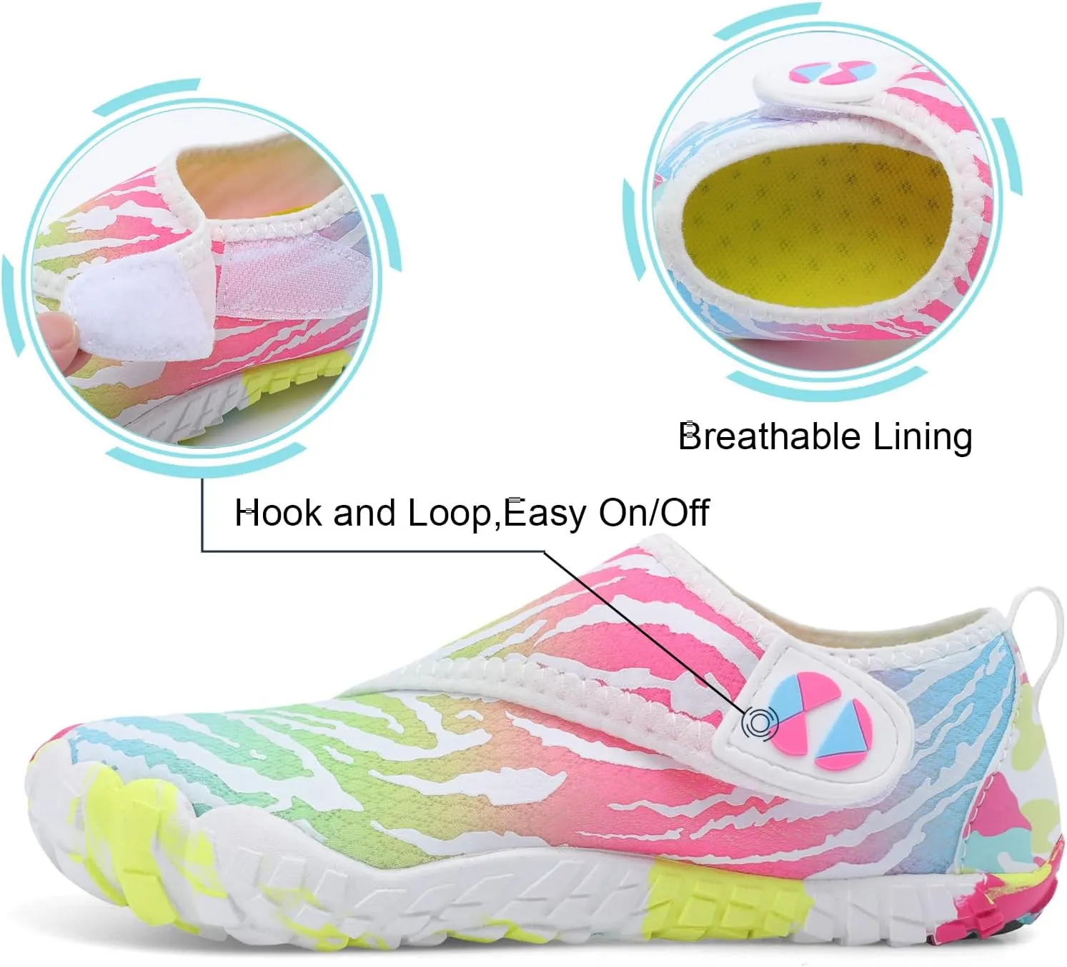 Centipede Demon Kids Water Shoes Girls Boys Quick Dry Aqua Shoes Barefoot Water Sneakers for Beach Swim Pool Boats Outdoor Water Sports Little/Big Kid