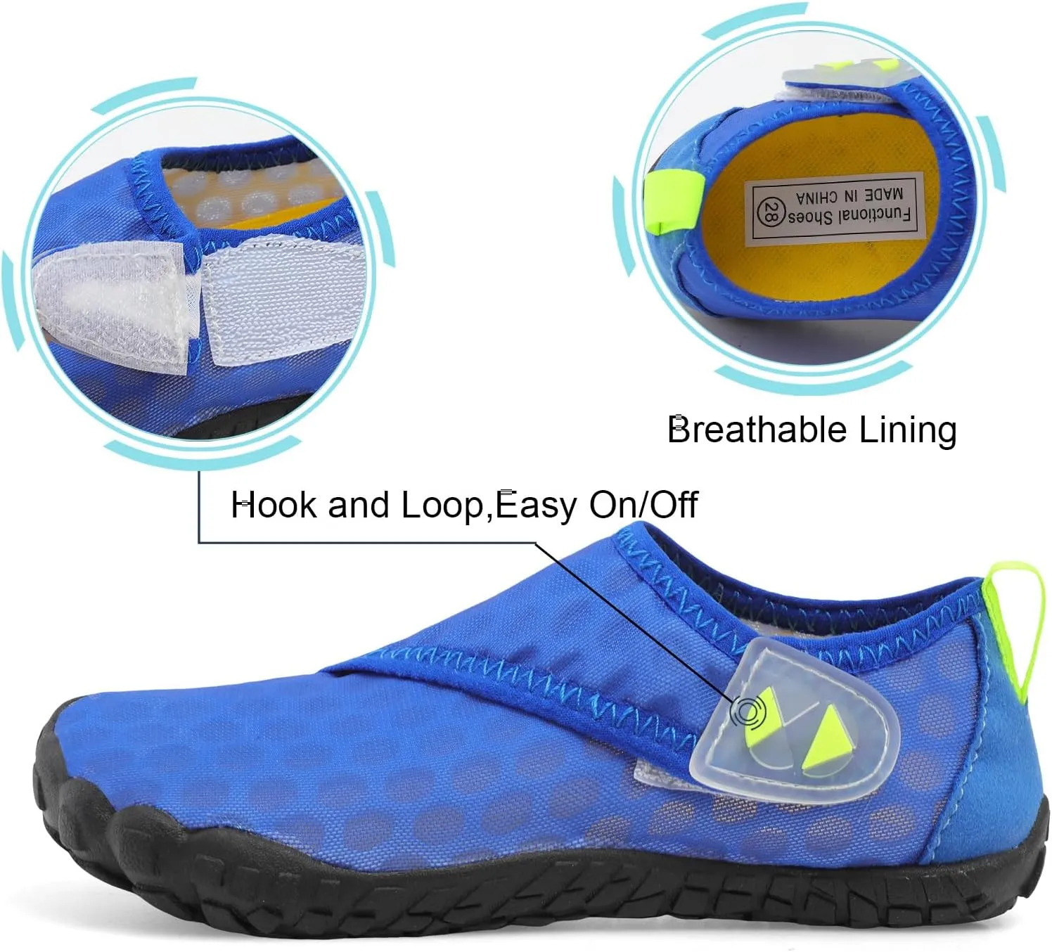 Centipede Demon Kids Water Shoes Girls Boys Quick Dry Aqua Shoes Barefoot Water Sneakers for Beach Swim Pool Boats Outdoor Water Sports Little/Big Kid