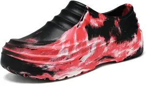 CERYTHRINA Camouflage Chef Shoes for Men:Non-Slip Waterproof Kitchen Work Clogs - Women's Resistant Lightweight Chef - Slip On Design for Restaurant Nursing