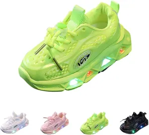 Children Baby Girls Boys Breathable Mesh Led Luminous Sport Run Sneakers Shoes Kids Soft Shoes Sports Sneaker