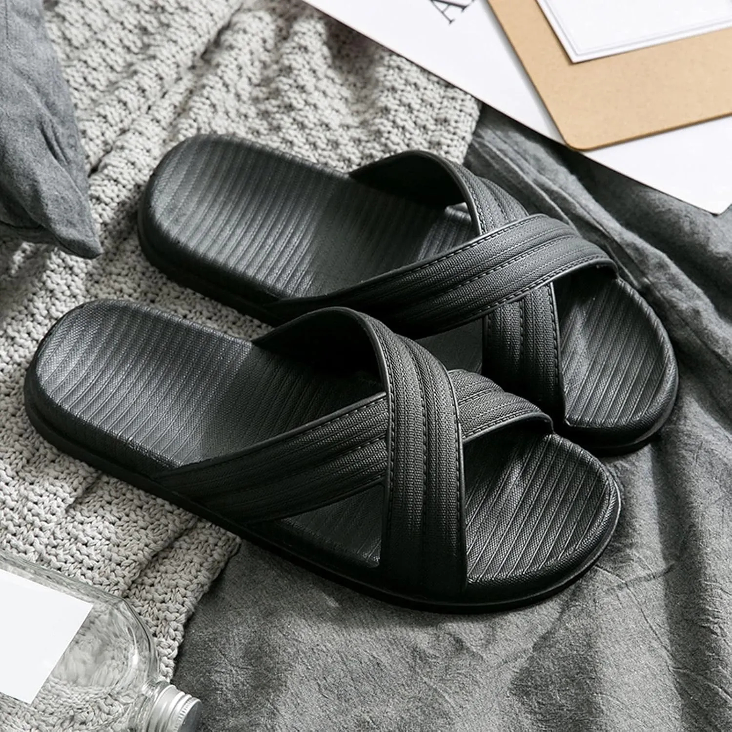 Cloud Slippers for Men Shower Shoes Women Mens Shower Shoes Womens Slides Quick Drying Beach Public Slippers