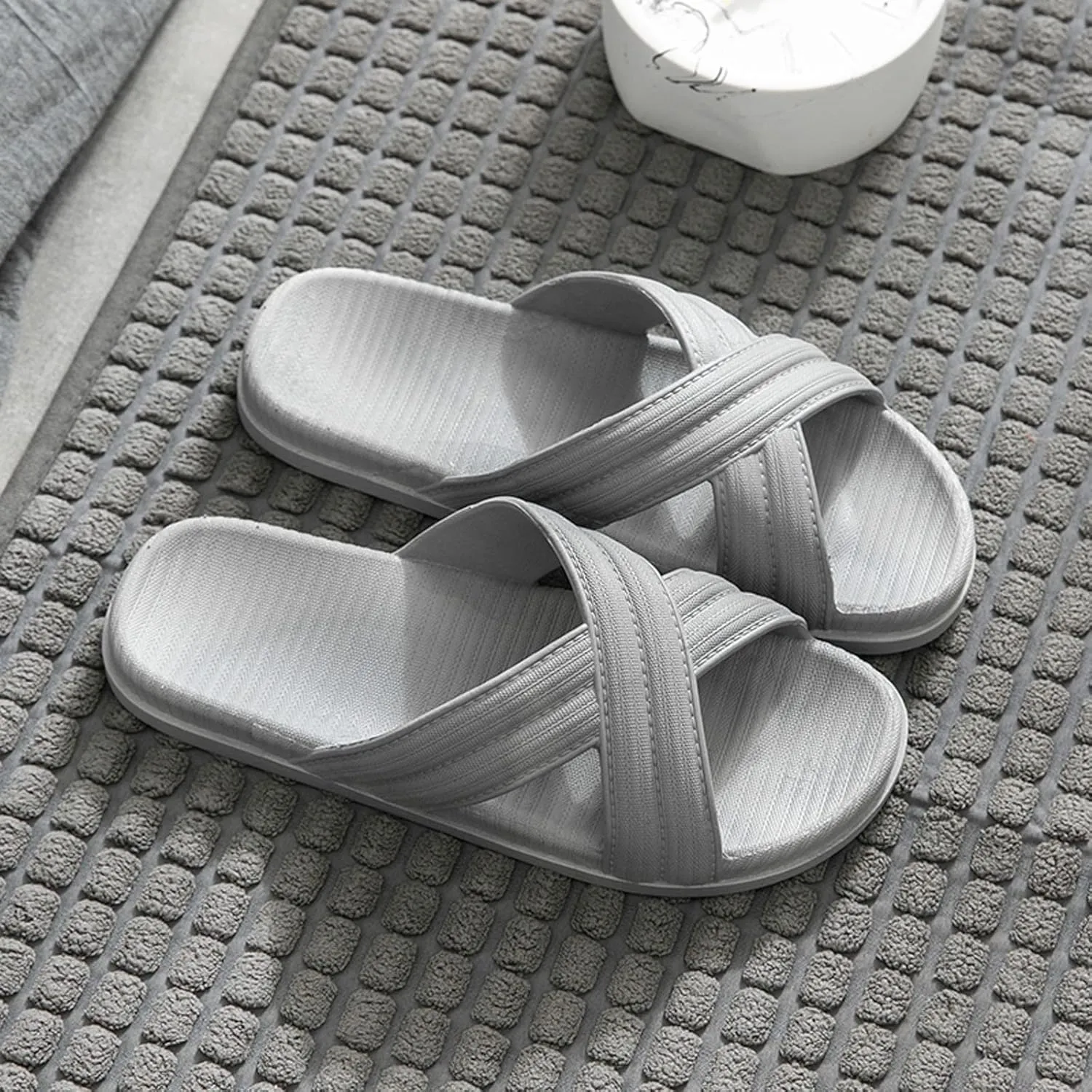 Cloud Slippers for Men Shower Shoes Women Mens Shower Shoes Womens Slides Quick Drying Beach Public Slippers
