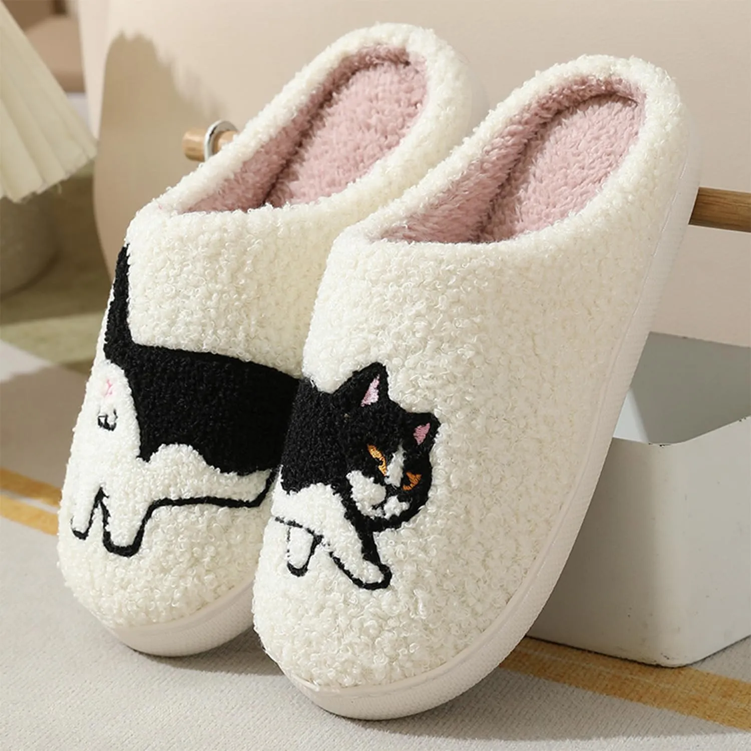 Dachshund Dog Slippers For Women Men, Fuzzy Memory Foam Kawaii Cartoon Animal Slippers, Winter Warm Fluffy Shoes, Slip On House Shoes