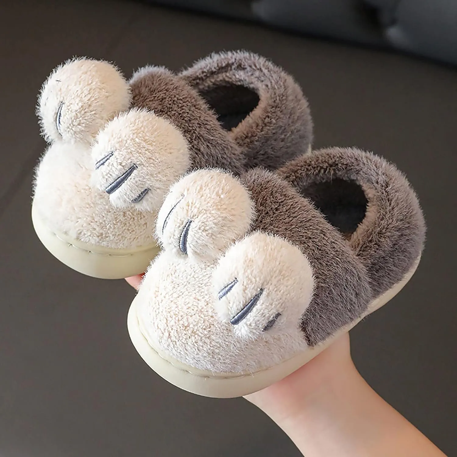 EnJoCho Boys Girls Home Slippers Bedroom Slippers for Kids Cotton Slippers Girls Boys Slippers Memory Foam Comfy House Shoes