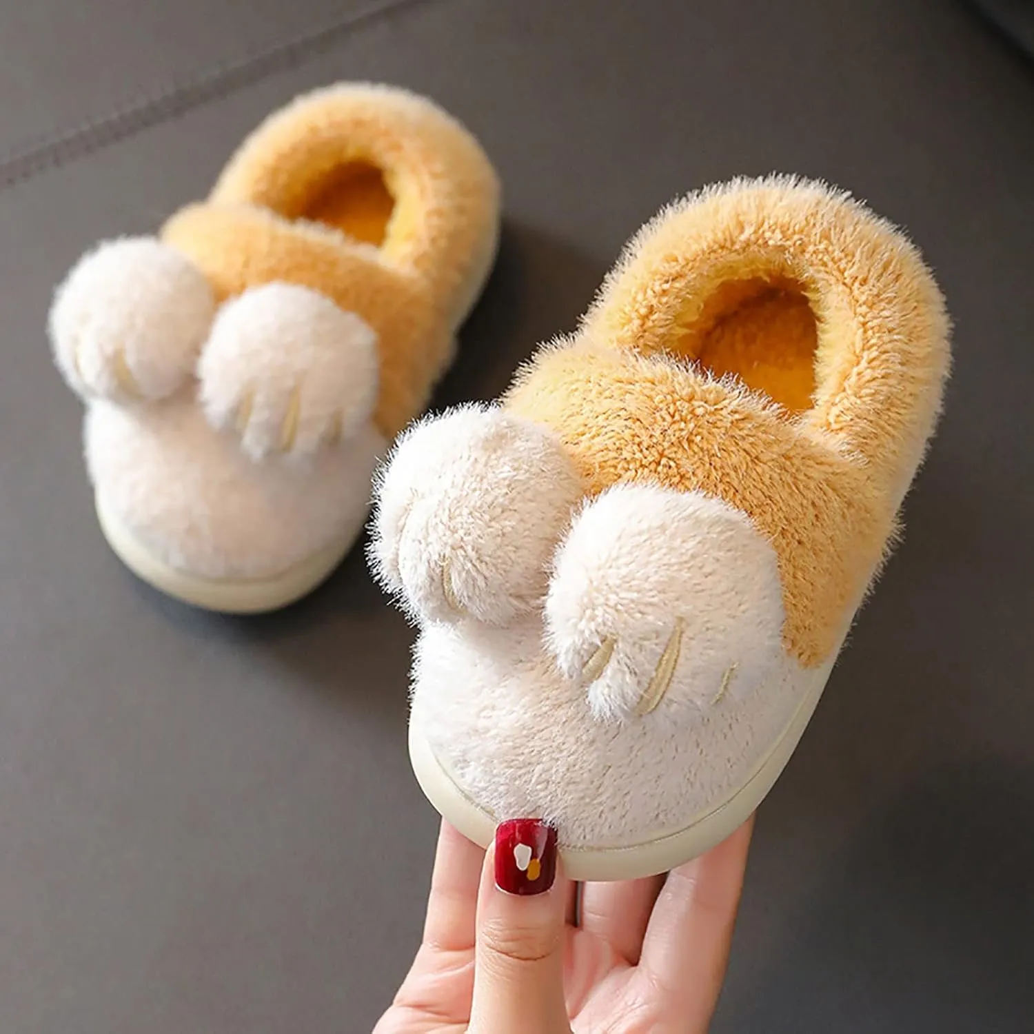 EnJoCho Boys Girls Home Slippers Bedroom Slippers for Kids Cotton Slippers Girls Boys Slippers Memory Foam Comfy House Shoes