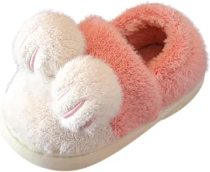 EnJoCho Boys Girls Home Slippers Bedroom Slippers for Kids Cotton Slippers Girls Boys Slippers Memory Foam Comfy House Shoes