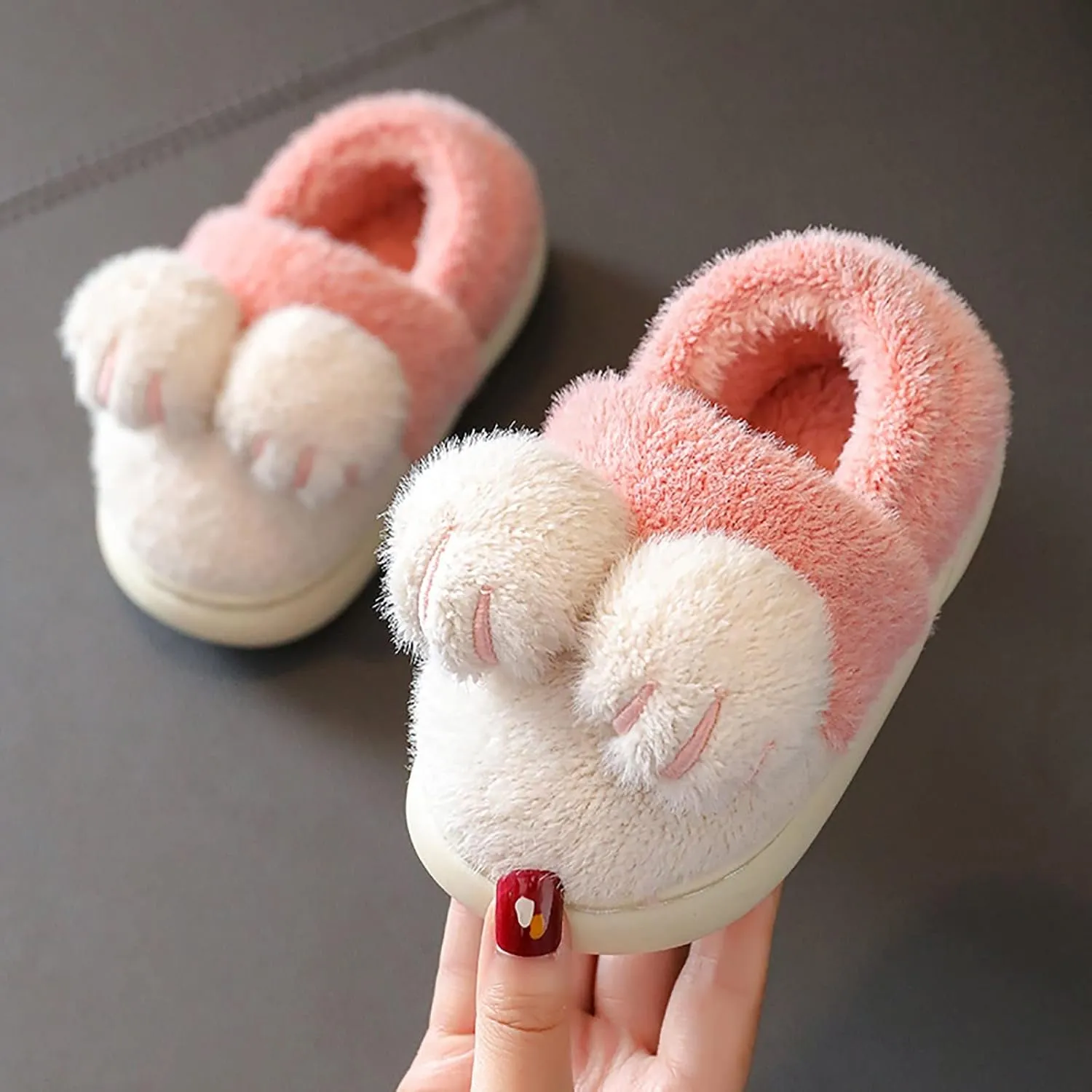 EnJoCho Boys Girls Home Slippers Bedroom Slippers for Kids Cotton Slippers Girls Boys Slippers Memory Foam Comfy House Shoes