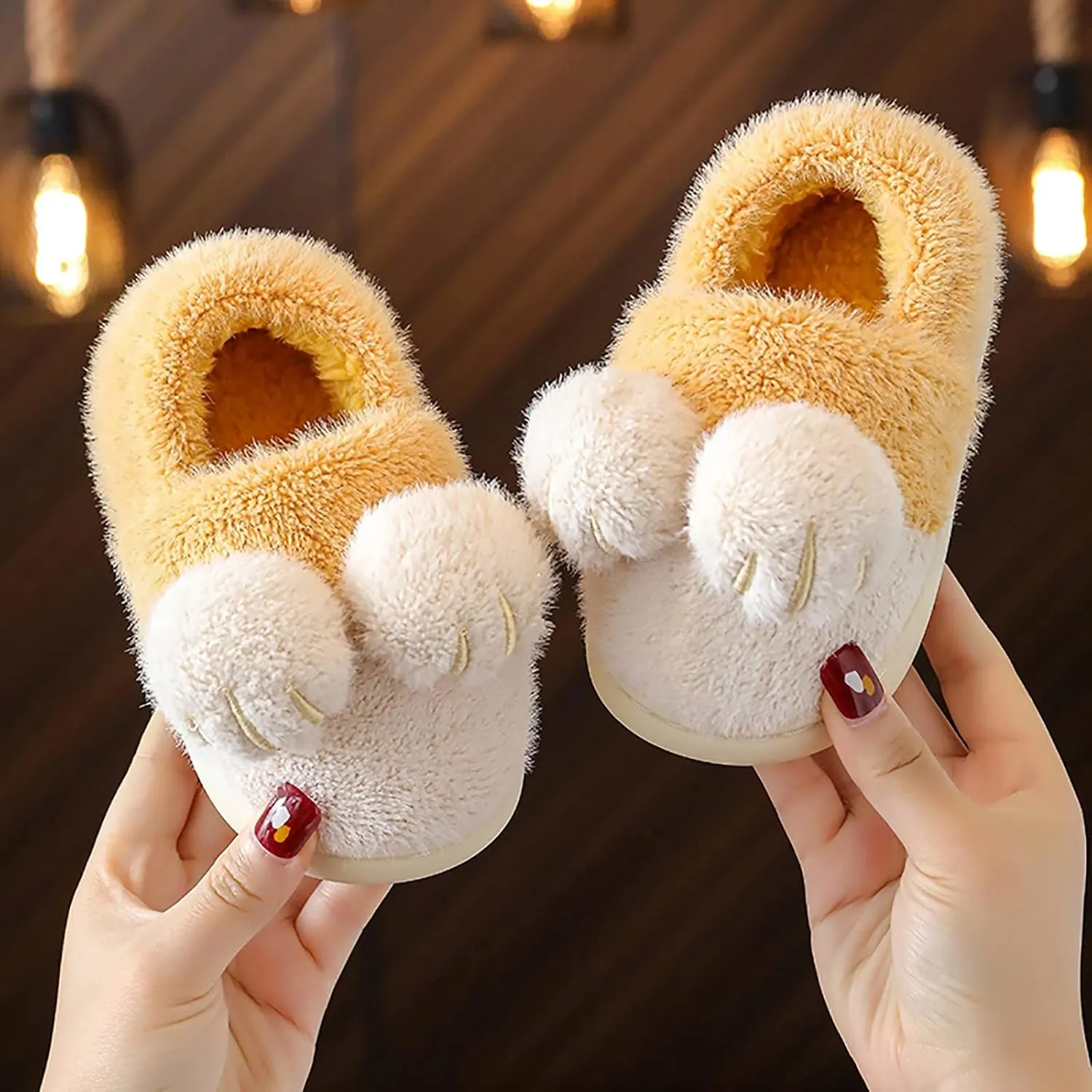EnJoCho Boys Girls Home Slippers Bedroom Slippers for Kids Cotton Slippers Girls Boys Slippers Memory Foam Comfy House Shoes