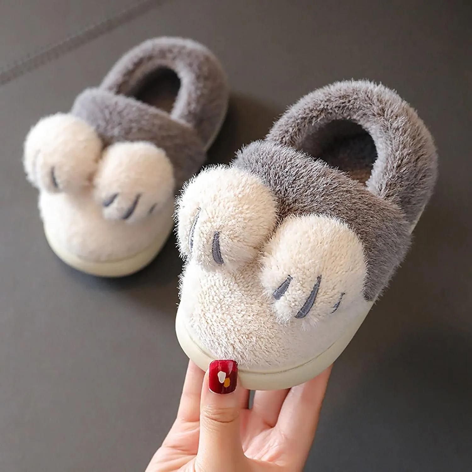 EnJoCho Boys Girls Home Slippers Bedroom Slippers for Kids Cotton Slippers Girls Boys Slippers Memory Foam Comfy House Shoes