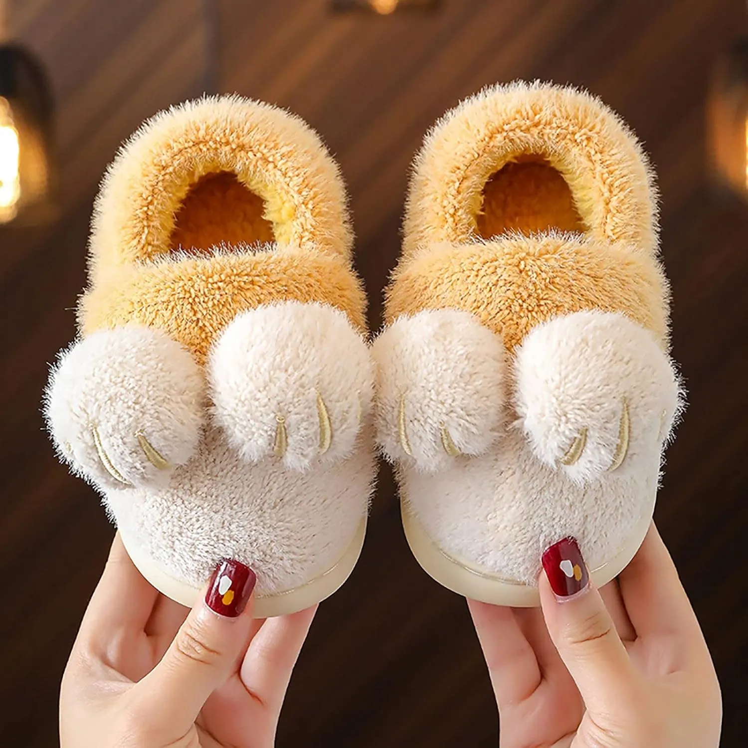 EnJoCho Boys Girls Home Slippers Bedroom Slippers for Kids Cotton Slippers Girls Boys Slippers Memory Foam Comfy House Shoes