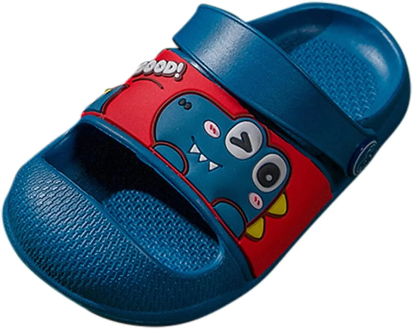 EnJoCho Sandals for Girls and Boys,Baby Cartoon Non-Slip Slippers Shower Slipper EVA Soft Sole Sandals House Casual Shoes (Navy-06#A, 3-4 Years)