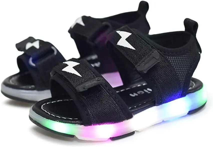 EnJoCho Toddler Unsex LED Summer Sneakers,Kids Sport Summer Boys Girls Baby Sandals LED Luminous Shoes Sneakers for 1-6Years