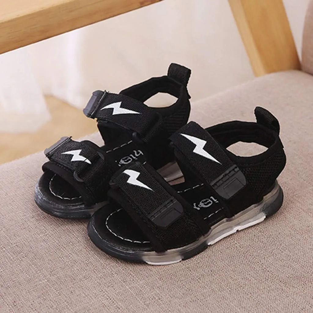 EnJoCho Toddler Unsex LED Summer Sneakers,Kids Sport Summer Boys Girls Baby Sandals LED Luminous Shoes Sneakers for 1-6Years