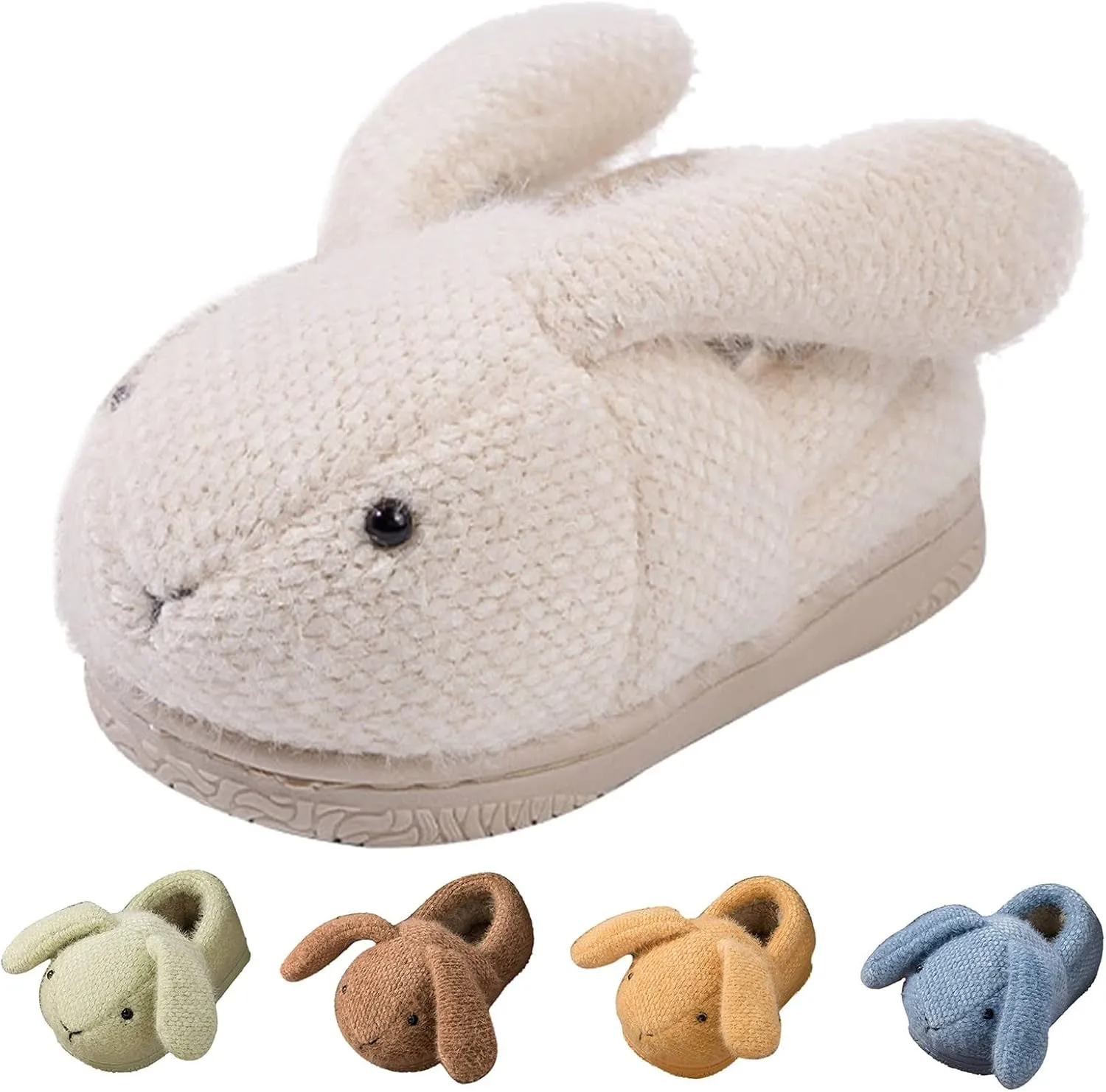 Fashion Cute Autumn and Winter Boys and Girls Slippers Flat Bottom Round Toe Soft Warm and Girls Princess Slippers