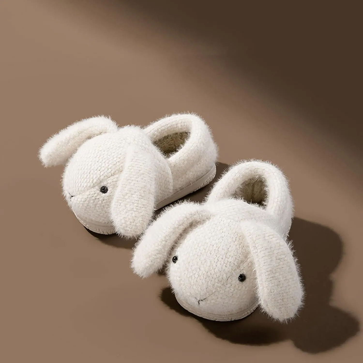 Fashion Cute Autumn and Winter Boys and Girls Slippers Flat Bottom Round Toe Soft Warm and Girls Princess Slippers