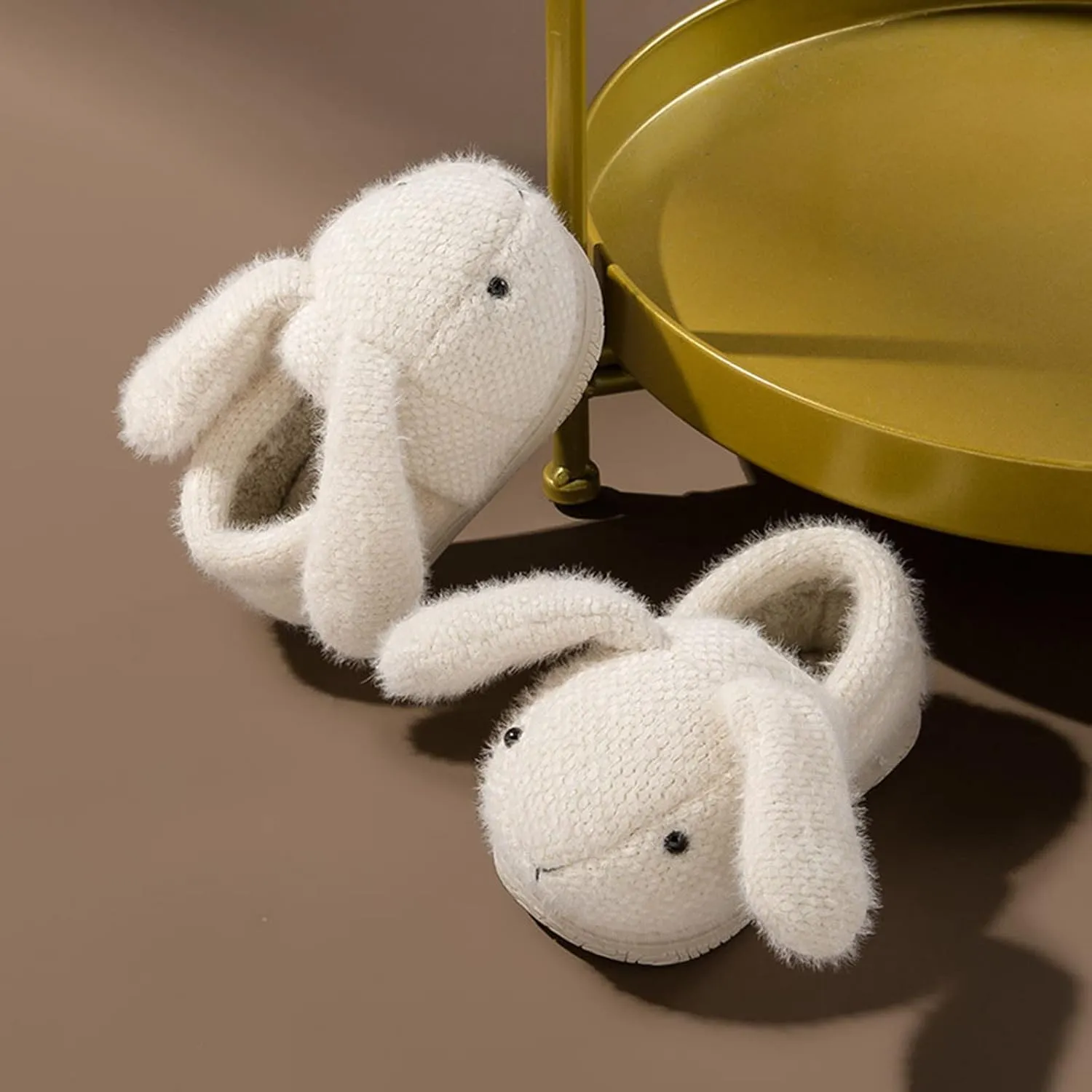 Fashion Cute Autumn and Winter Boys and Girls Slippers Flat Bottom Round Toe Soft Warm and Girls Princess Slippers