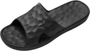 Fashion Four Seasons Women's Models Flat Bottom Home Bathroom Open Toe Soft Bottom Solid Color Slides Womens