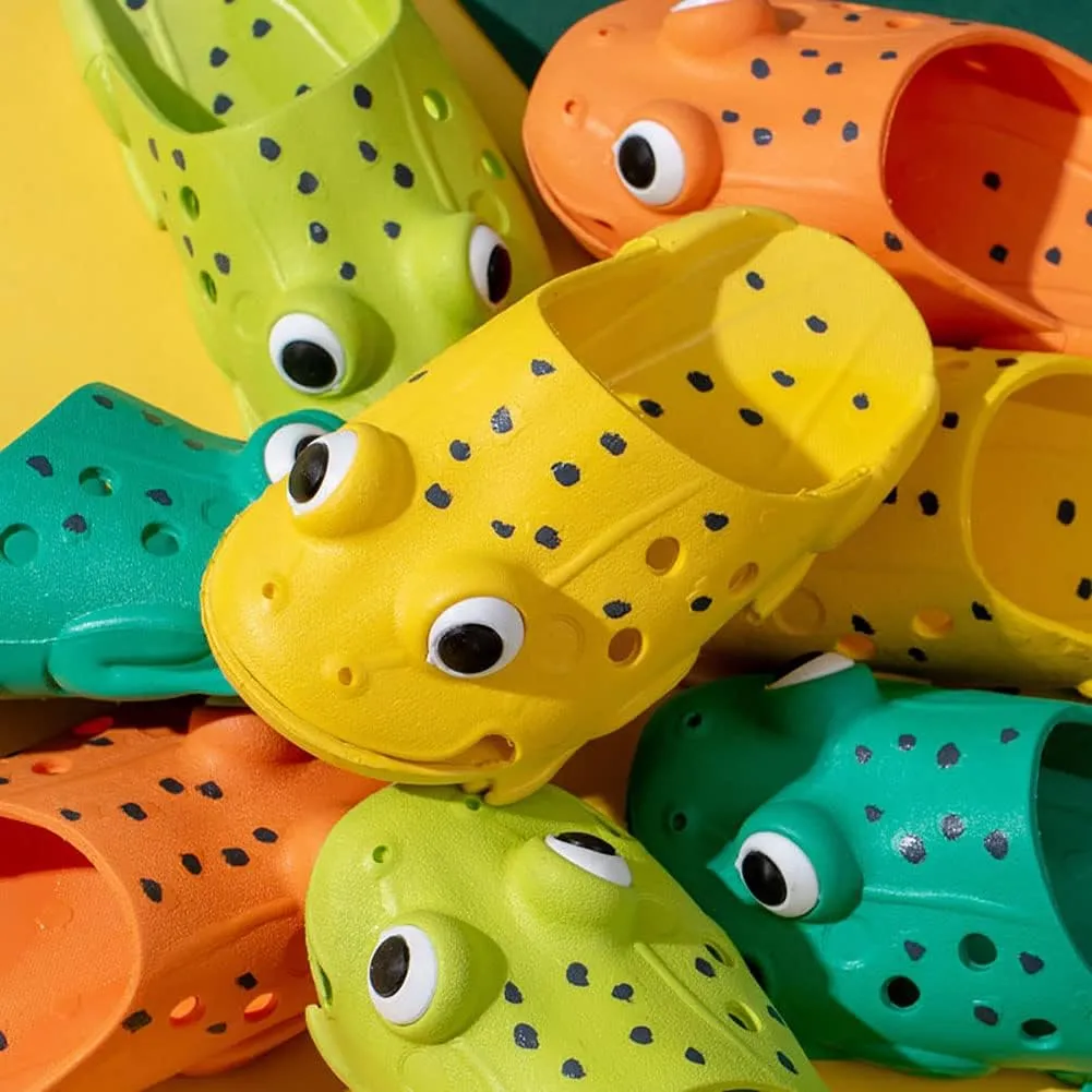 Frog Slippers Frog Sandals Unisex Cartoon Animal Slippers House,Bathroom&Pool Slippers