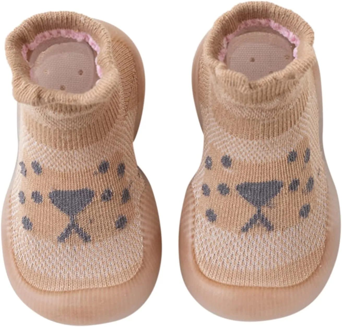 Gaoqi Cartoon Animal Baby Floor First Walk Shoes Children Baby Cartoon Baby Toddler Shoes Socks (A, 12-18 Months)