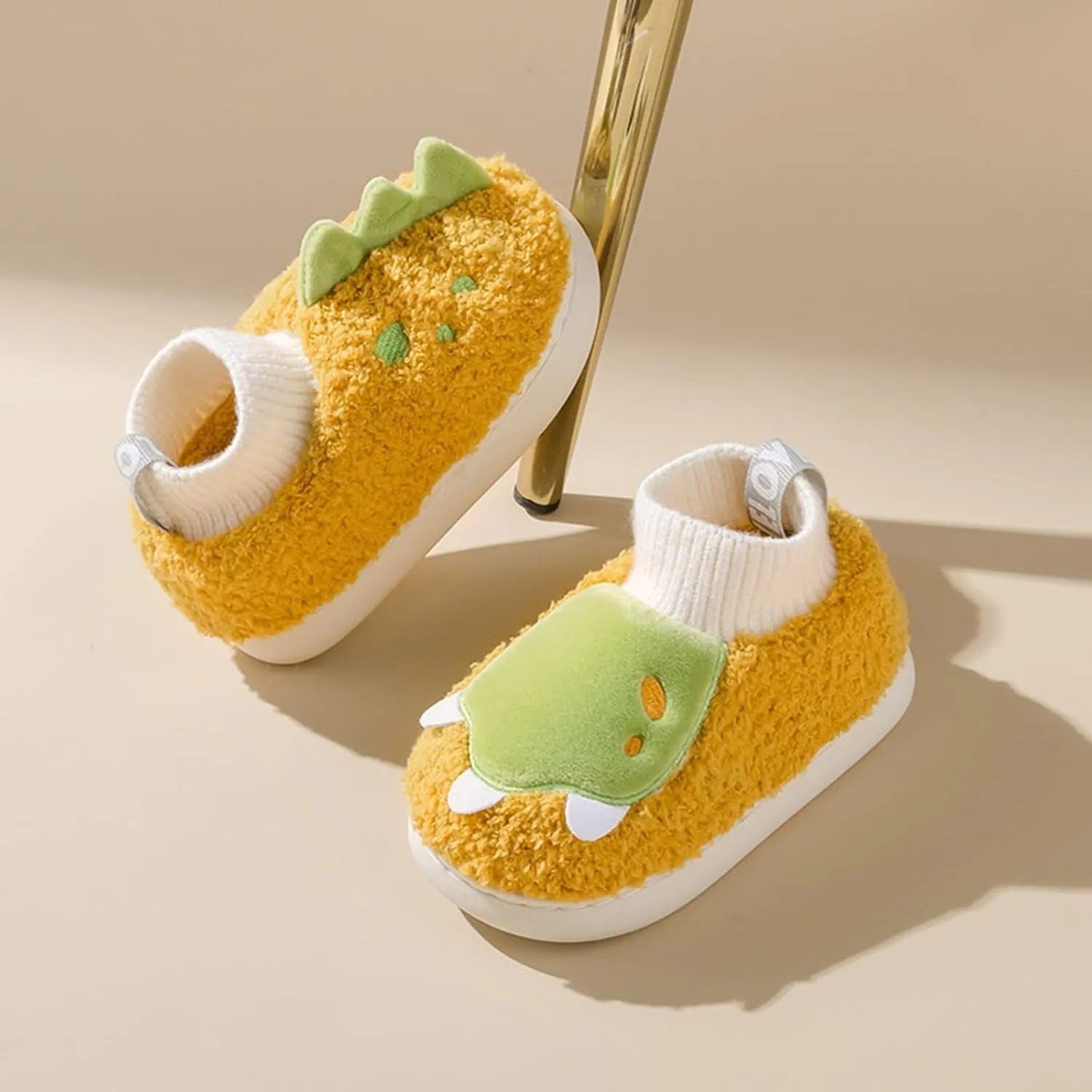 Girls Boys Unisex Home Slippers Warm Dinosaur House Slippers for Infant and Toddler Lined Infant Tennis Shoes Size 3