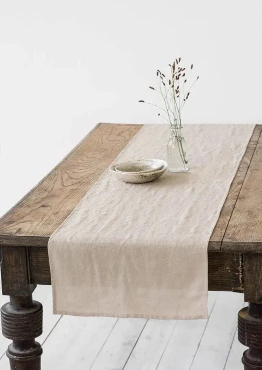 Handmade Linen Table Runner by MagicLinen - 16" x 79"
