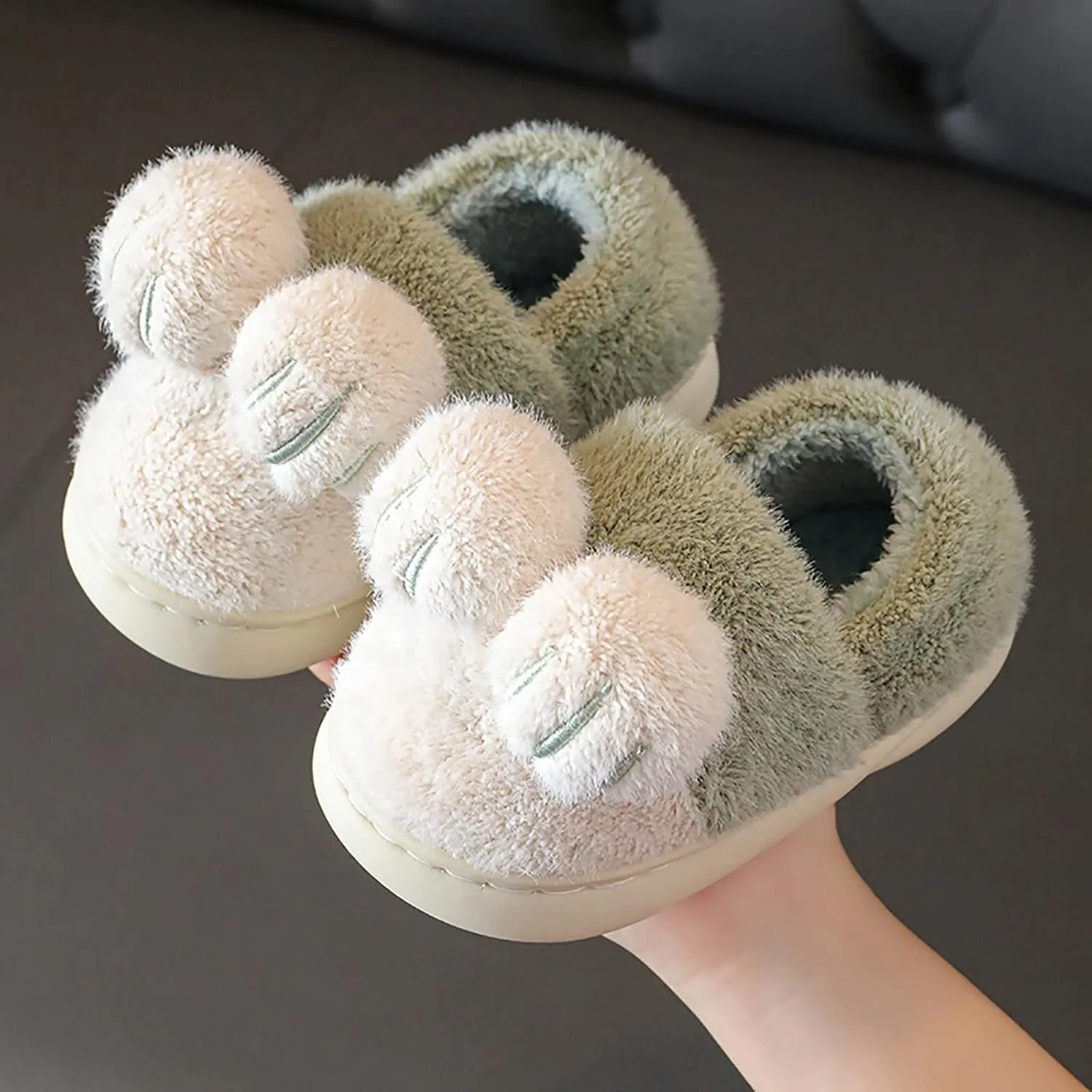 House Slippers for Kids Bedroom Slippers for Kids Cotton Slippers Girls Boys Slippers Little Girls Sandals