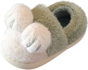 House Slippers for Kids Bedroom Slippers for Kids Cotton Slippers Girls Boys Slippers Little Girls Sandals