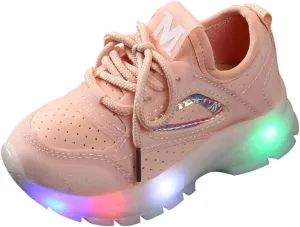 IWIHMIV Boys Girls Luminous Shoes Outdoor Sport Shoe for Kid Breathable Running Tennis Walking Shoes for Toddler