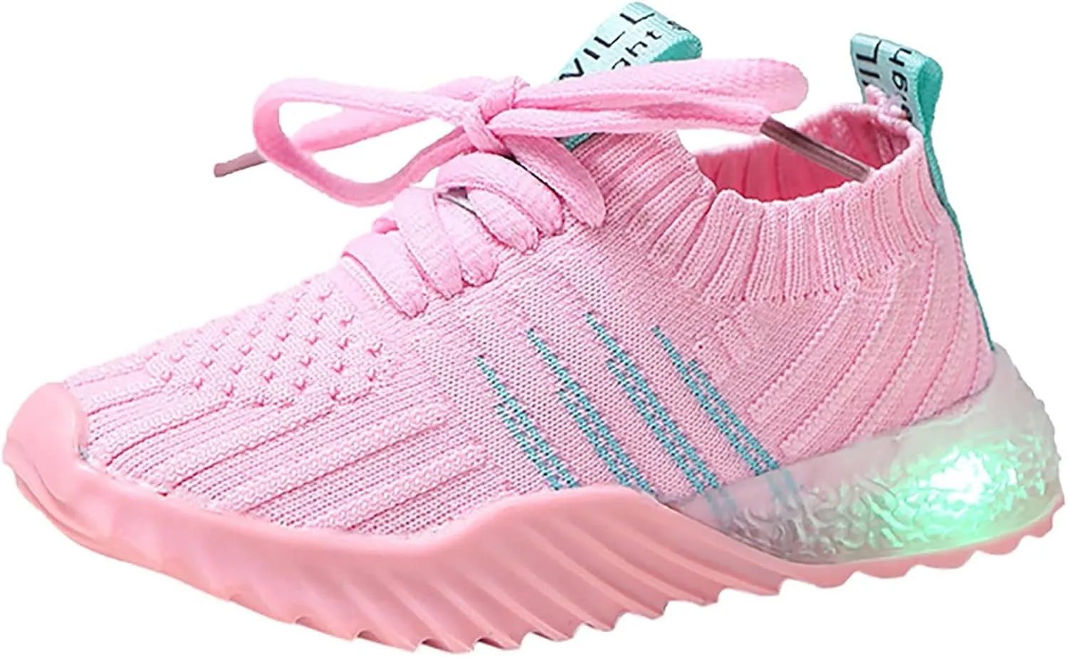 IWIHMIV Kids Tennis Running Shoes Luminous Athletic Lightweight Sports Walking for Boys Girls Basketball Shoes